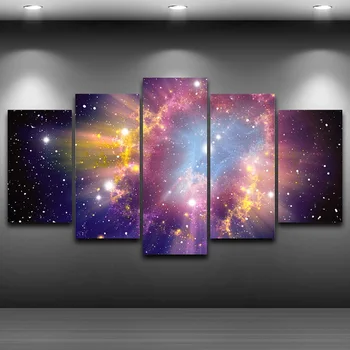 

nebula artistic printed drawing on canvas universe spray painting decoration for home room decor framed wall art picture AE1081