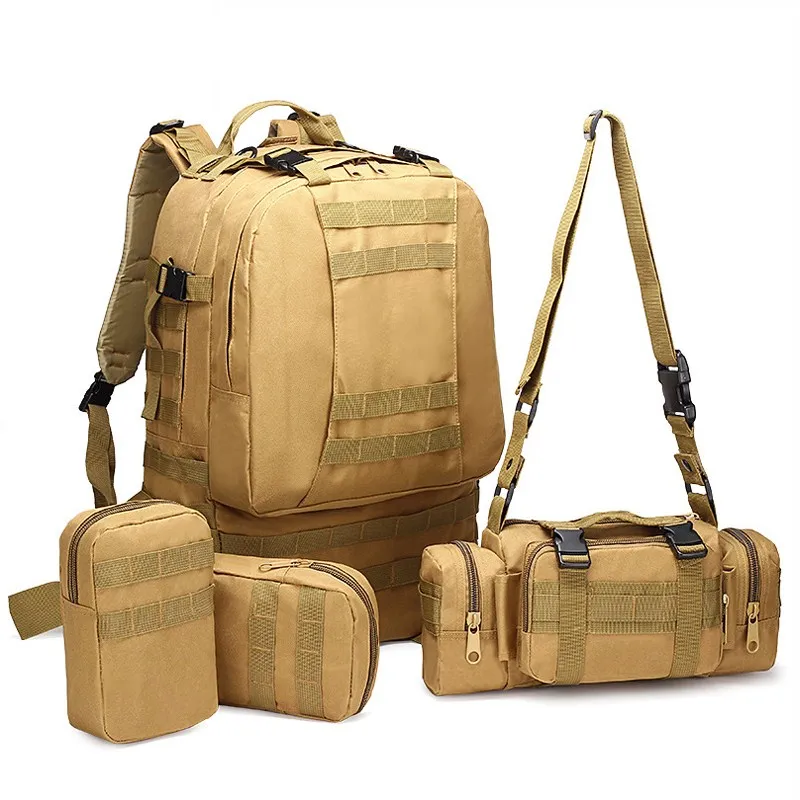 50L Military Tactical Assault Pack Backpack Army Molle Waterproof Bug Out Bag Large Rucksack for Outdoor Hiking Camping Hunting