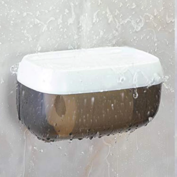 

Toilet Paper Towel Stand Rack Holder Punch Free Waterproof Box Portable for Bathroom UD88