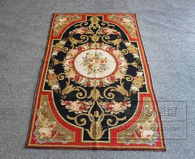 

Court Hand Embroidery Woolwork Carpet Pure Wool Manual Cross Full Embroidery Embroidery Carpet Window Blanket Tapestry Blanket