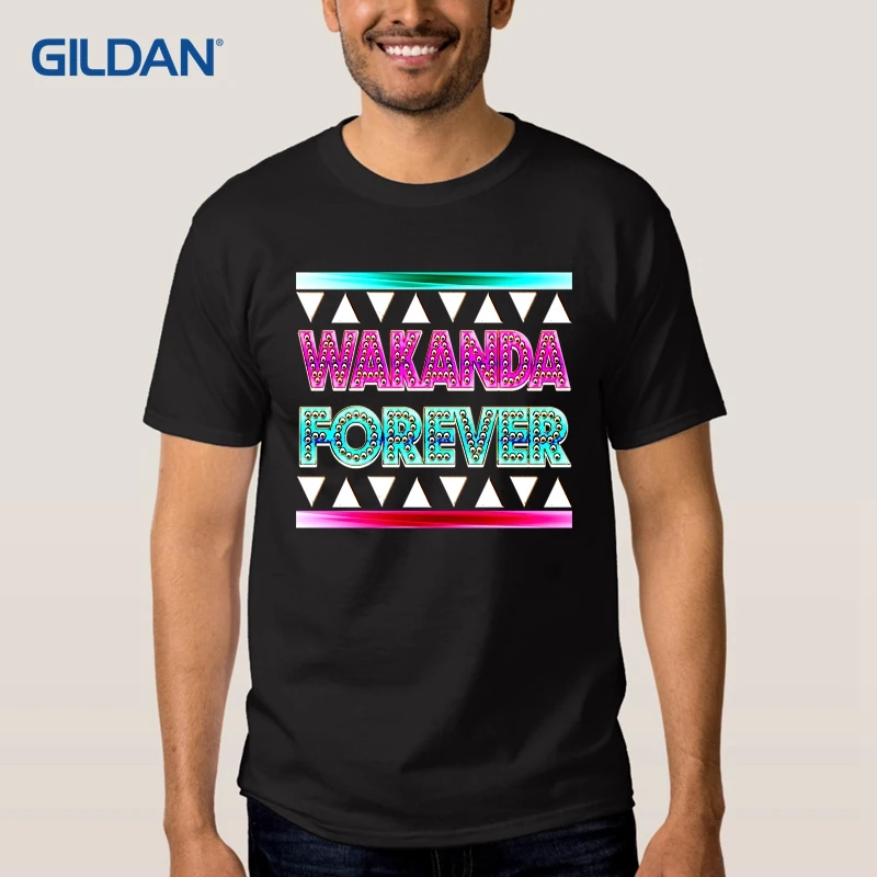 Custom T-Shirt Designer Wakanda Forever Create A Shirt 2018 Mens Best Shirts | Мужская одежда