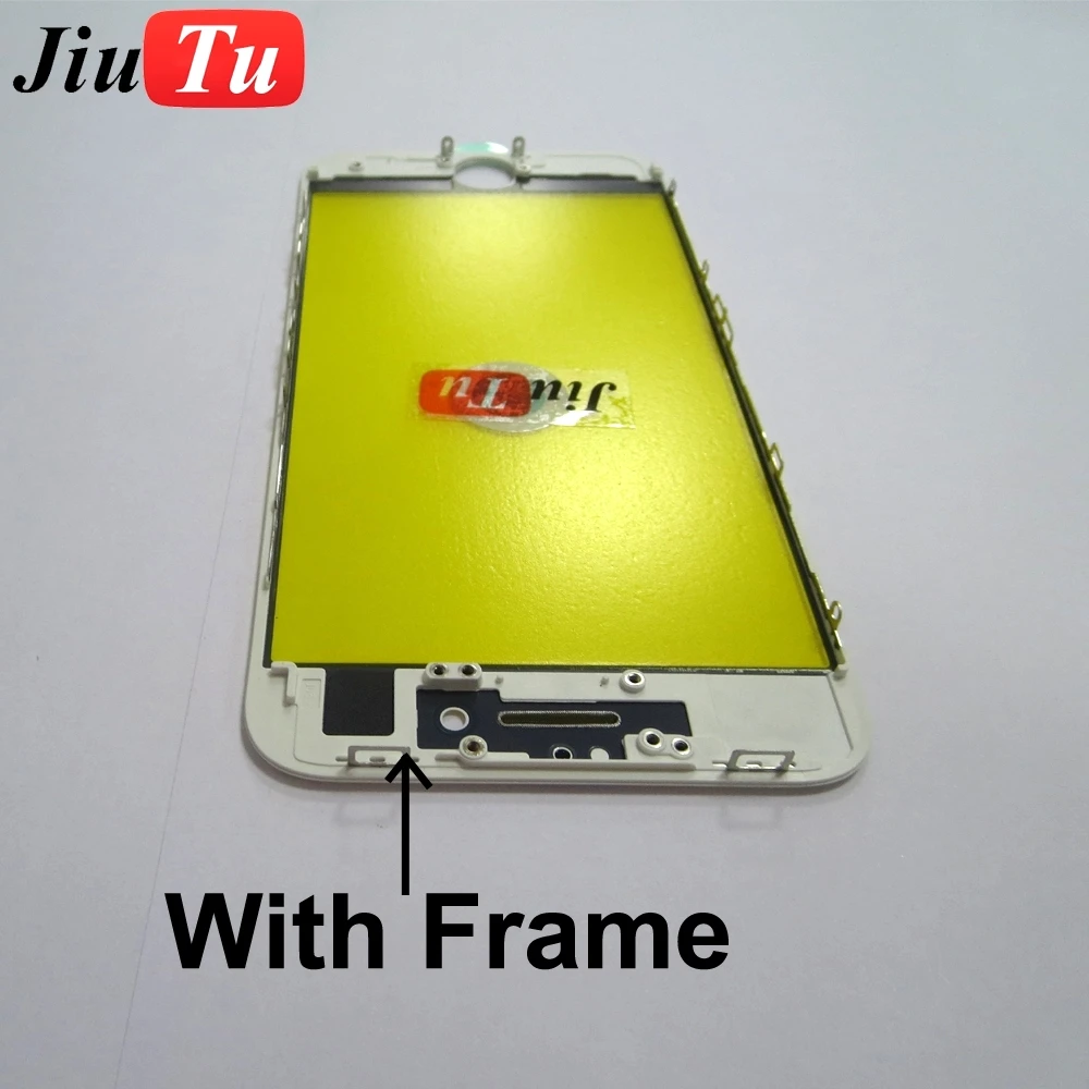 OEM 3 in 1 Cold Press Glass with Bezel Frame +OCA Adhesive Sticker Film For iPhone 8G 8 plus LCD Screen Refurbishment Jiutu (16)
