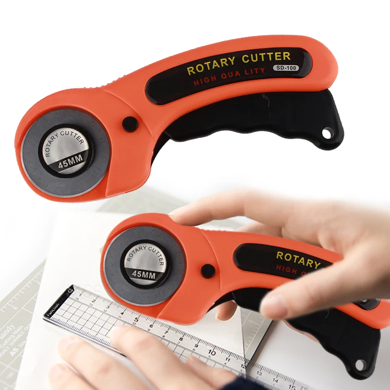 

2019 45mm Rotary Cutter Durable Fabric Leather Cutting Knife for Scrapbooking Drop Shipping