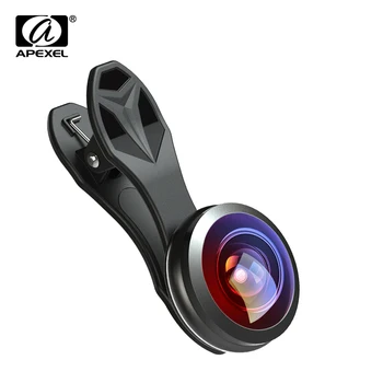 

APEXEL Phone Lens 238 degree super fisheye lens, 0.2X full frame super Wide angle lens for iPhone 6 7 android ios smartphone