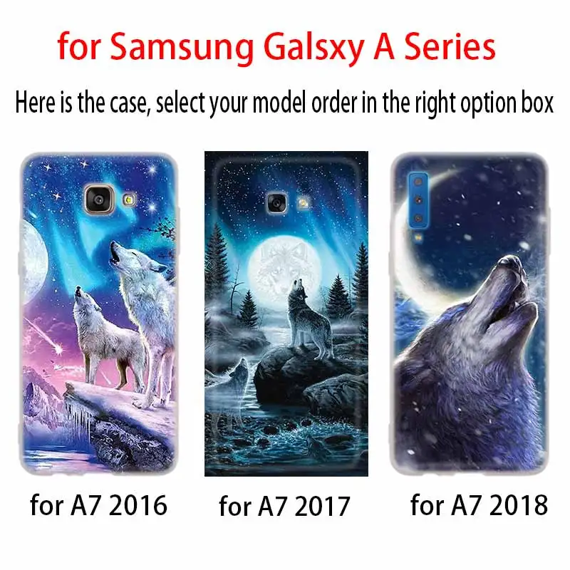 Силиконовый чехол для Samsung Galaxy A6 A8 A9 A7 A5 A3 плюс 2018 2017 2016 2015 A71 звезда вой волка