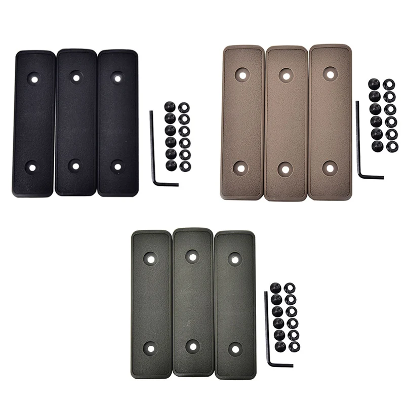 

Black 4" Keymod Rail Panel handguard Cover Keymod Panels Grip 1 set