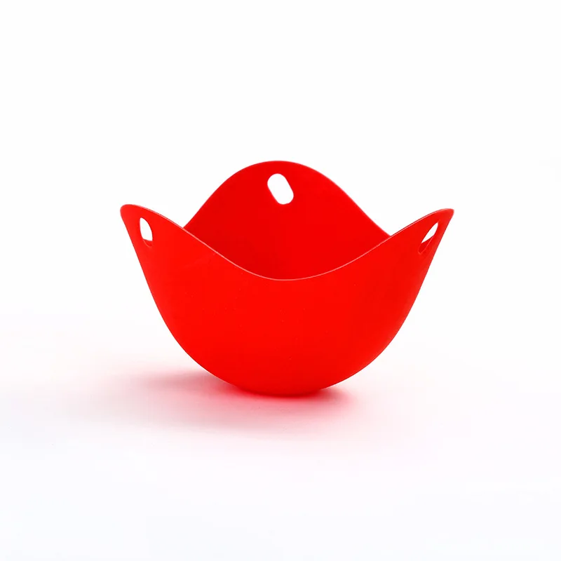 Паровая силиконовая миска яйцо-пашот кухонная посуда пашеная форма для выпечки многофункциональная коробка для яиц кухонная посуда для выпечки Плесень - Цвет: Красный