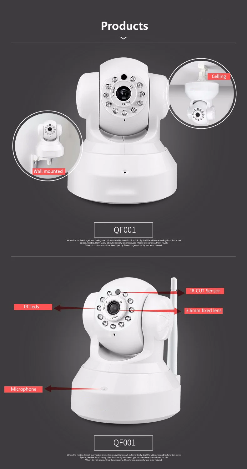 SACAM HD 720 P 1MP Мини купольная камера Крытый wifi IP CCTV смарт-камера Инфракрасный панорамирование/наклон двухстороннее аудио P2P поддержка карты 32 ГБ