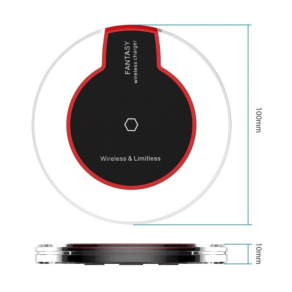 DCAE Мини Qi Беспроводное зарядное устройство для Apple iPhone 11 XR Xs Max X 8 samsung Note 10 9 8 S10 S9 S8 Настольный быстрый беспроводной зарядный коврик