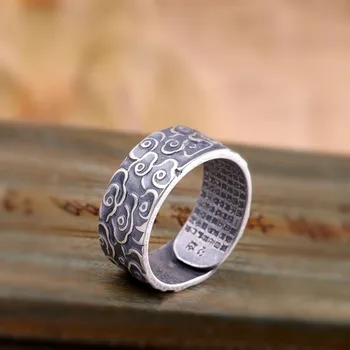 

Vintage Handmade Silver Ring For Men Women 100% 990 Sterling Silver Adjustable Ring Fine Original Design Jewelry