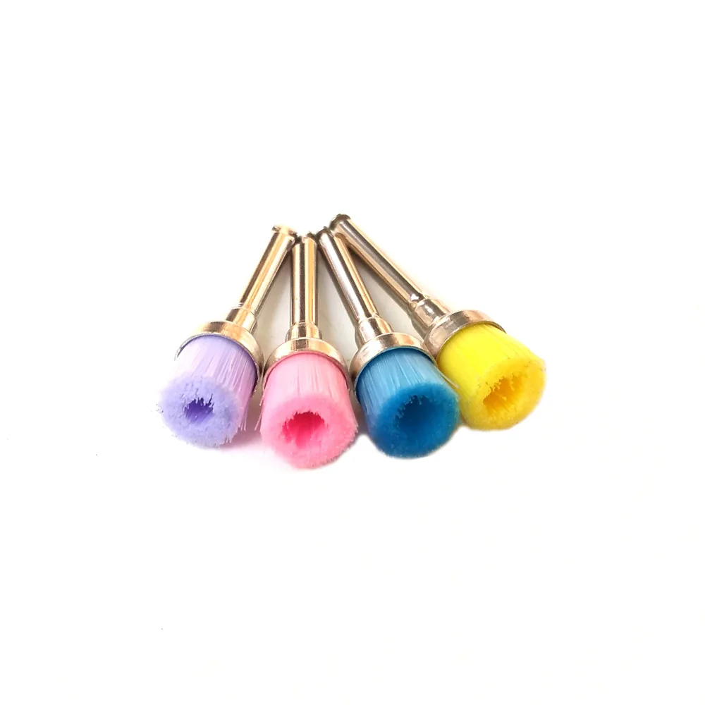 

20 pieces 6*5*2.15mm Bowl-shaped Nylon Polishing Brush Dental Grinding Material for Handpiece