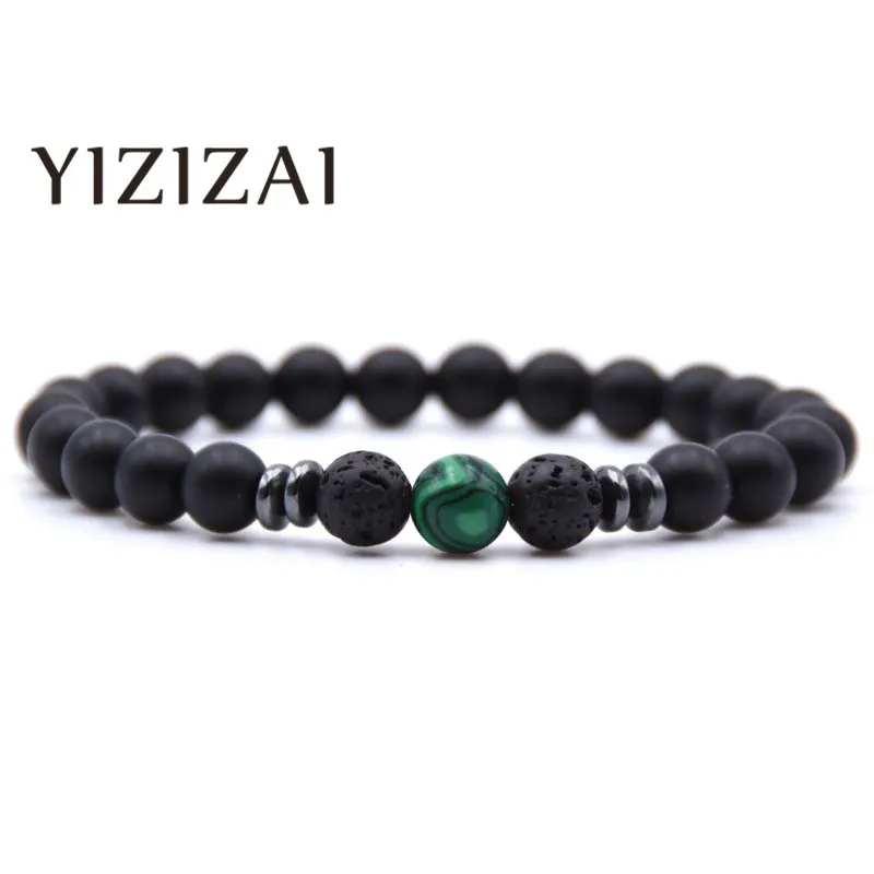 

YIZIZAI New Fashion Couple Stone Bracelet Bracelets For Men Women Pulseira Masculina Jewelry Feminina Bileklik Pulseras Handmade