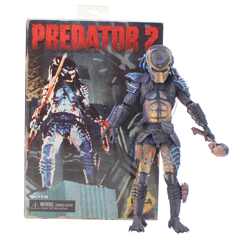 

NECA Aliens VS Predaor 2 Figure Toy AVP Predator With Skull Weapon Collectible Model Doll