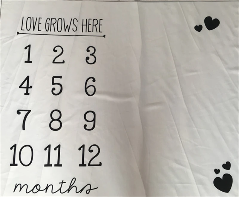 Cute Multi-Function Baby Play Mats Infant Portray Blanket Bed Room Wall Decor  Background Blankets Baby Milestone Photo Props
