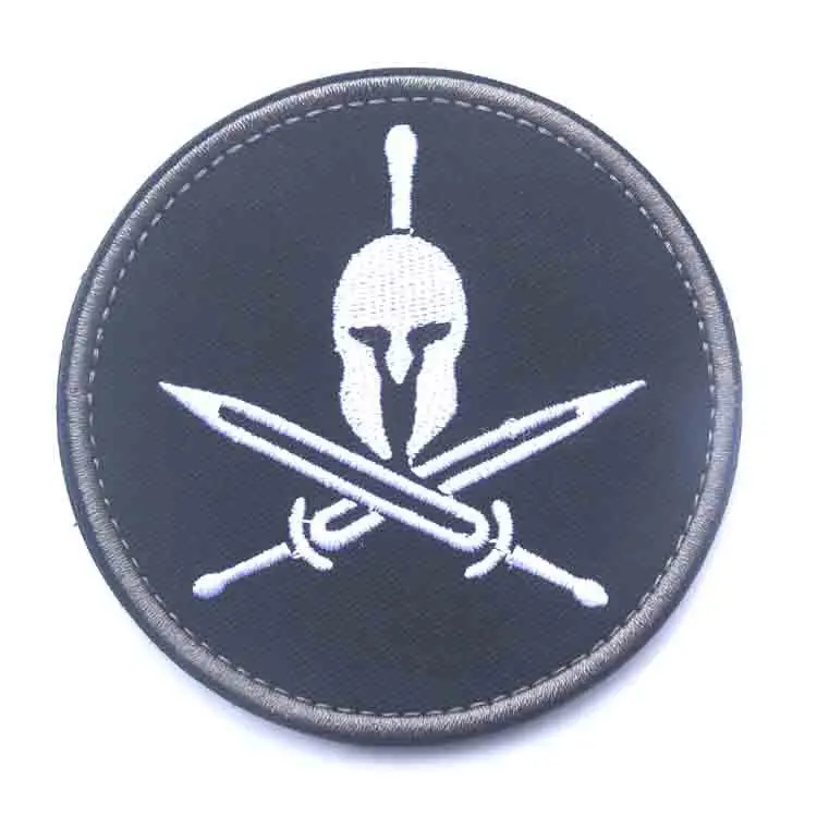 Spartan helmet embroidery the tactical military patches badges for