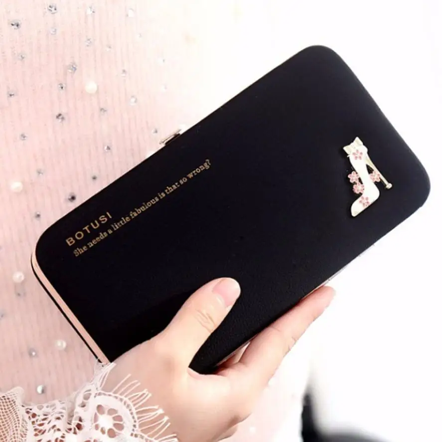  2016 new and high quality 6 Colors Women Fashion Clutch handbag wallet design For Women Lady wallet casual #EY 