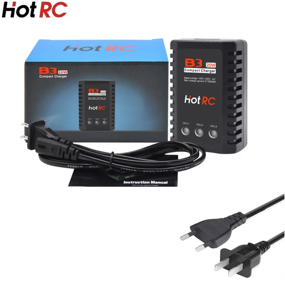 HOTRC B3 20 Вт 1.6A 110 240 В переменного тока светодиодный индикатор Батарея баланс