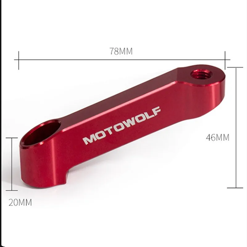 Мотоцикл Зеркало заднего вида длинная Подставка Кронштейн держатель Универсальный 8/10 мм Мотоцикл заднего вида дополнение к зеркалу кронштейн держатель