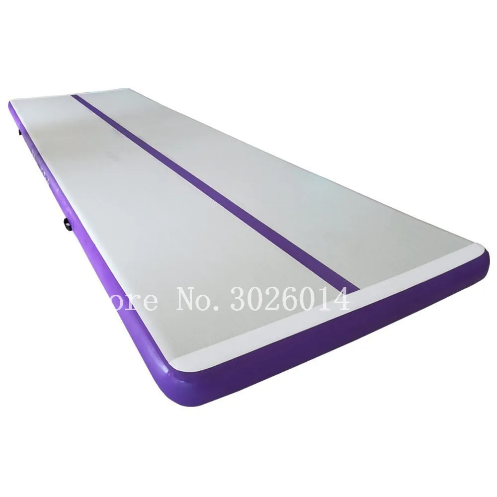 purple and grey 5 м надувной воздушный трек надувной спортивный мат для физических упражнений воздуха сушильная дорожка гимнастические упражнения Олимпийские игры - Цвет: purple and grey