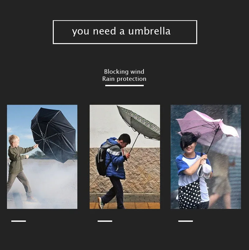 Vinyl Sunscreen Umbrella For Women Men Folding Sunny Rainy Windproof Sunscreen Newspaper Umbrella Women Men Umbrellas    (9)
