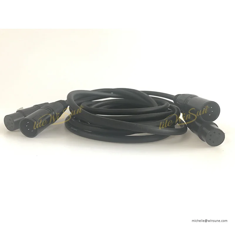 XLR Cable 5 Pin DMX Couple Connect Signal Electric Cables (1)