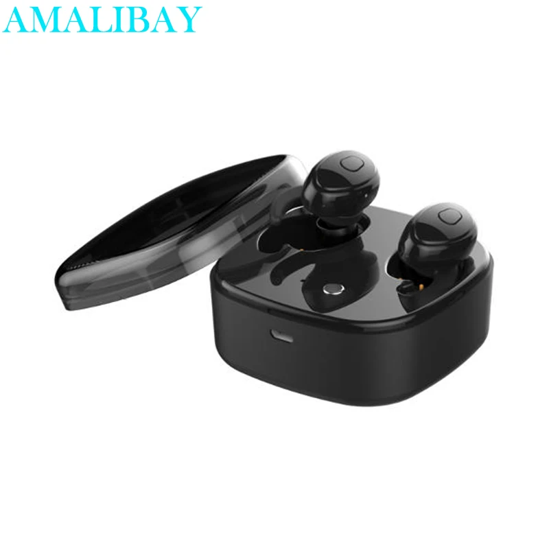 Hifi Mini Bluetooth Headphone Portable 1200mAh Charger Box