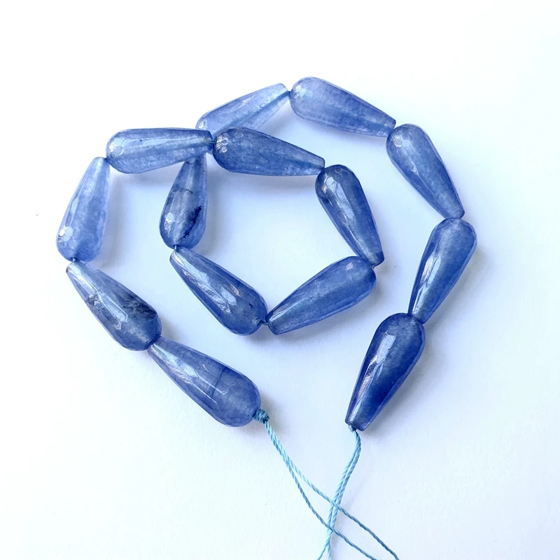 彩玉 10x28mm 切面水滴珠子  18元 (125)