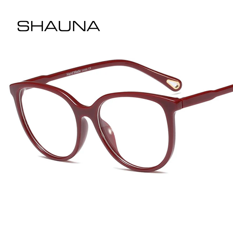 SHAUNA, модные круглые оправы для очков, женские линзы из смолы, оптические очки