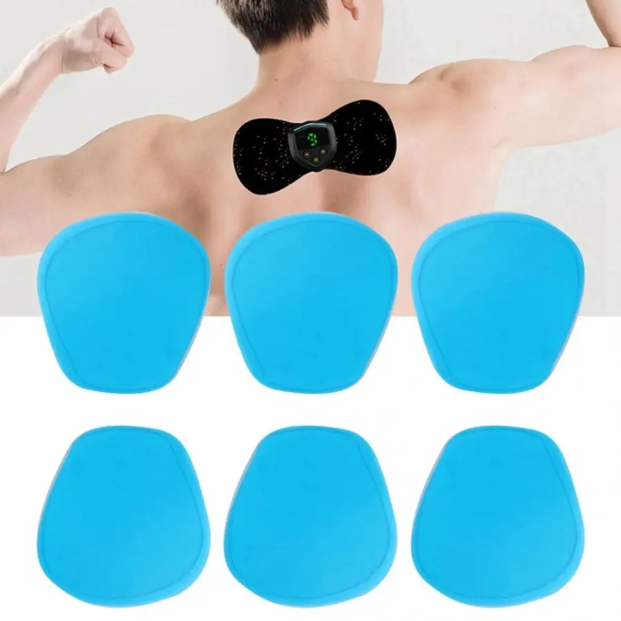 6pcs Electric Neck Back Massager Patch Cervical Massage Gel Pad Sticker Neck Relieve Fatigue Care Patch for Body Multiple Part