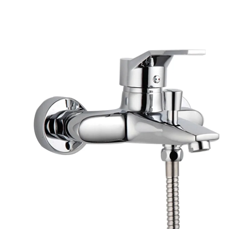 

Chrome Shower Mixer Shower Sets Hot and Cold Mixing Valve Chrome Polish Bathroom Shower Set TL016