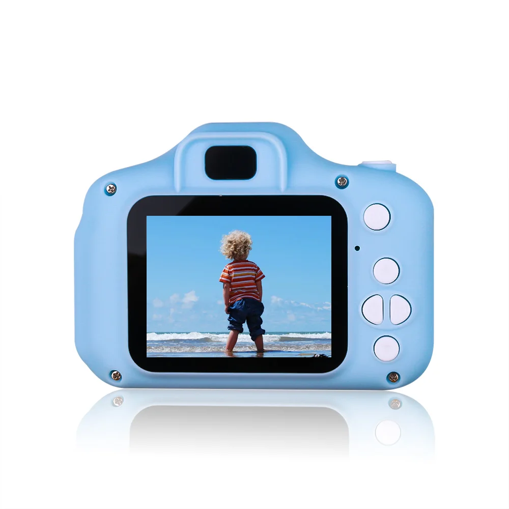 Kebidu nouveau Mini HD dessin animé enfants caméra prendre des photos langue jeu appareil Photo numérique HD cadeaux pour les garçons et les filles