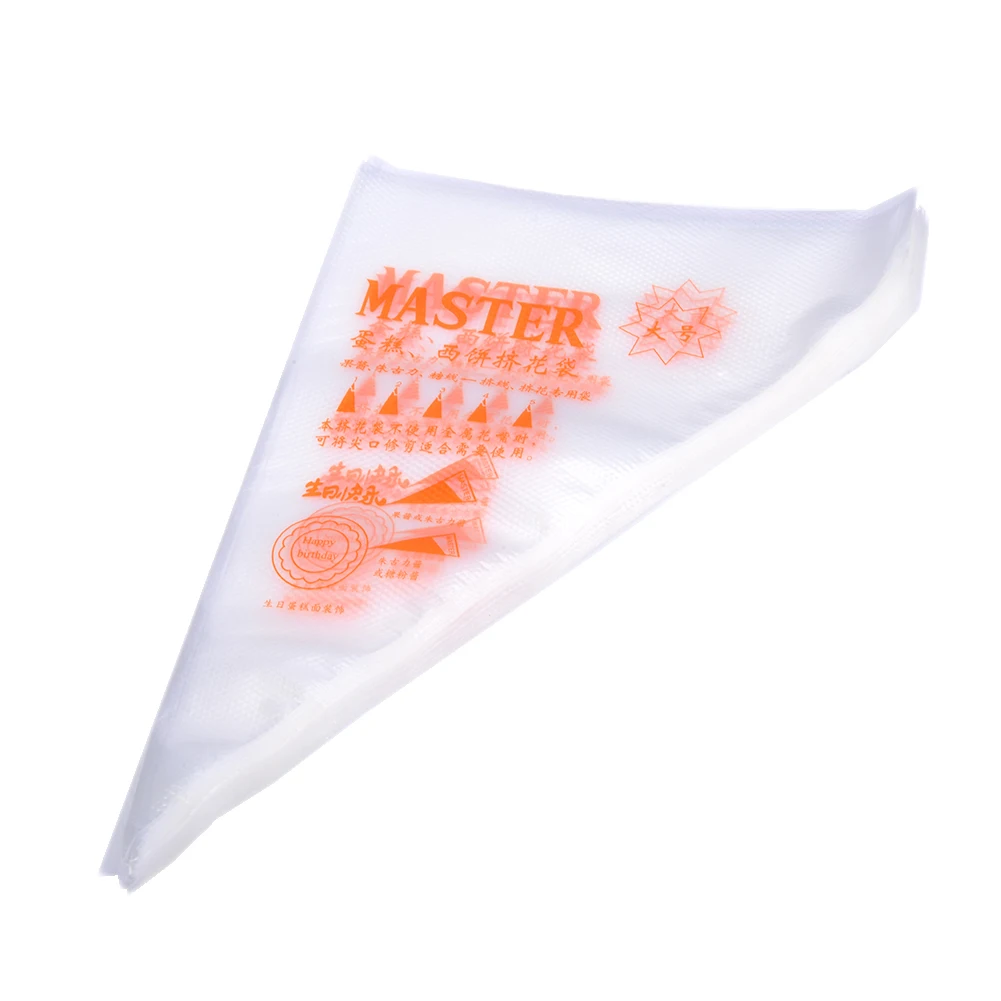 

100 Pcs/Set Disposable Pastry Bag Icing Piping Cake Pastry Cupcake Decorating Bags Large Cookie Cutter Free Shipping