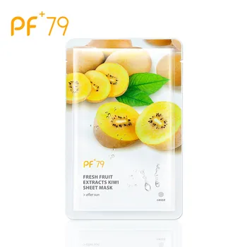 PF79 Skin Care Fruit Face Mask Kiwi Sheet Face Masks Cosmetics Whitening Anti-Aging Moisturizing Woman Facial Beauty peptide beauty face spray makeup water facial toner anti aging anti wrinkle moisturizing whitening skin care cosmetics