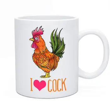 

Funny Novelty I Love C@@k Printed on Both Sides Tea Coffee Mug