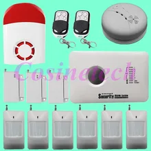 Умная GSM сигнализация с iOS и Android App управление домашней безопасности беспроводная 3g WCDMA сигнализация с стробоскопом сирена, пожарная сигнализация
