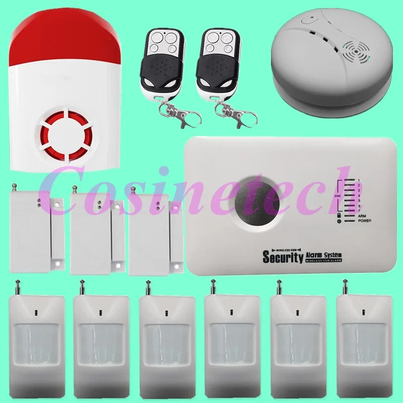 

Smart GSM alarm system with iOS &Android App control home security wireless 3G WCDMA alarm system with strobe siren,fire alarm
