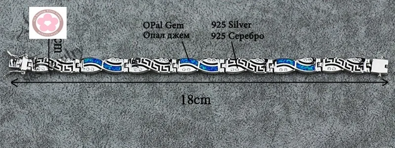 SZ0067 модные браслеты китайский узор синий Опал подвеска с драгоценным камнем браслеты для женщин 925 штампованные серебряные браслеты и браслеты
