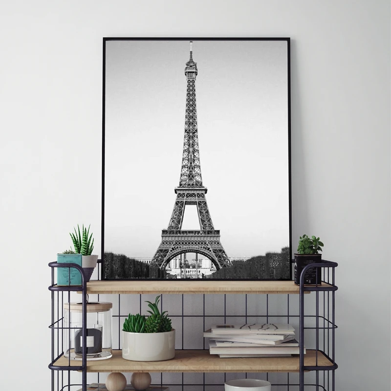 Paris Eiffel Tower Black White Red Vintage 3.2 Wall Art Canvas Picture Print Paris Eiffel Tower Black White Red Vintage 3.2 Wall Art Canvas Picture Print