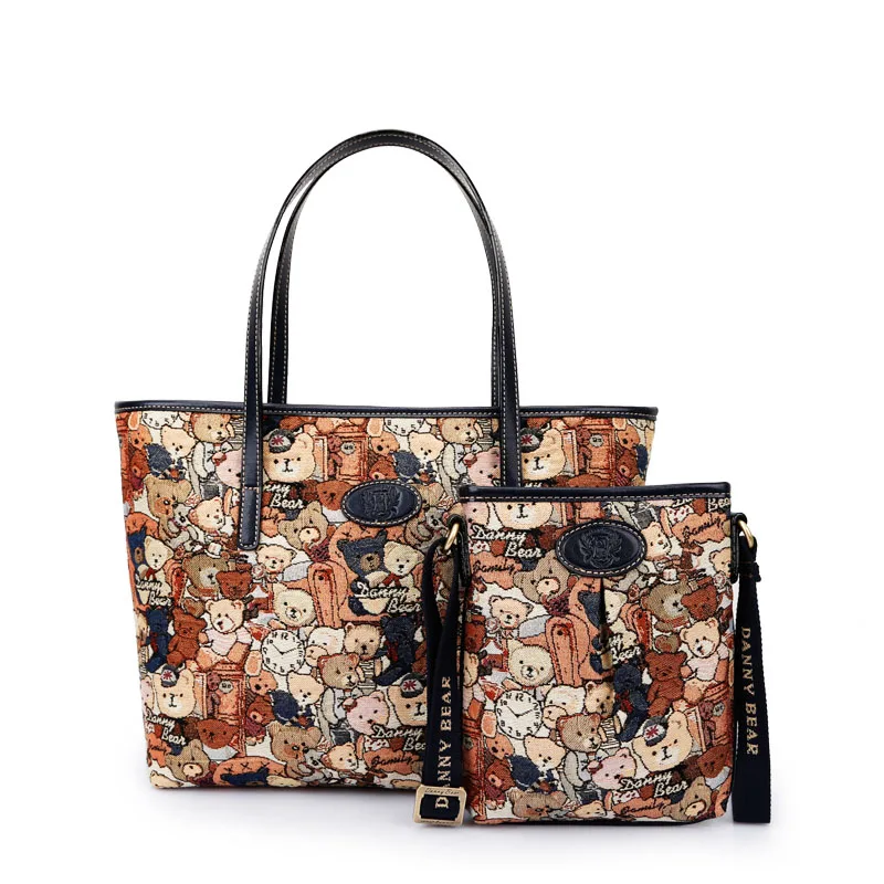 

Anime Cartoon Set Ms. Bag Ms. Colorful Jacquard Shoulder Diagonal Bag Large Capacity Casual Bag