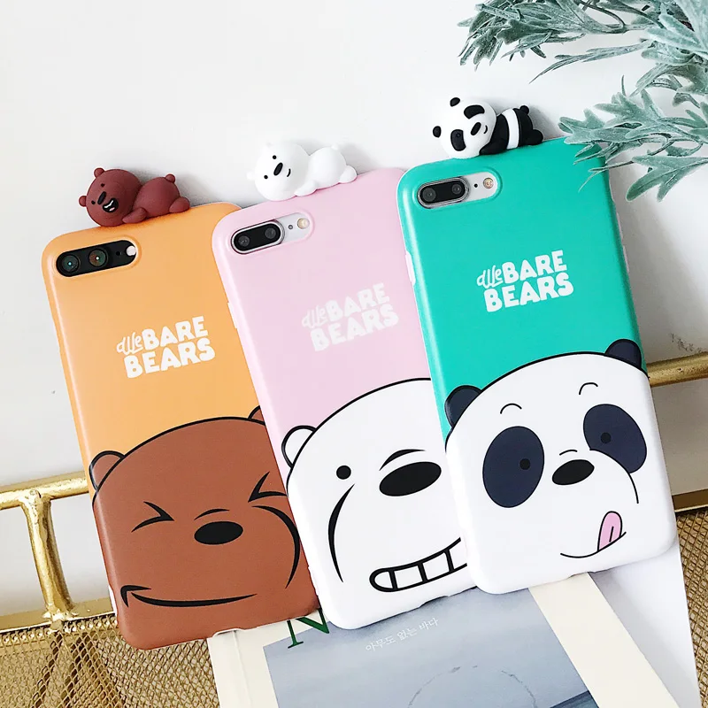 For iPhone XR 3D Cute bears Cases For iphone XS X max 8plus 8 7 7plus 6