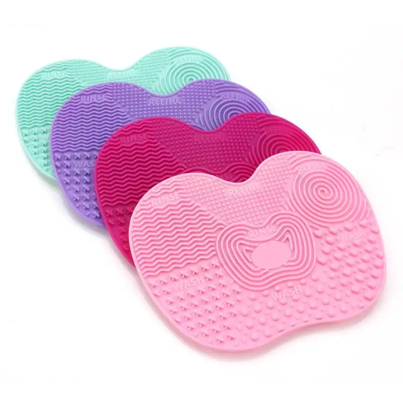 

Silicone Makeup Brush Cleaning Mat Washing Tools Hand Tool Large Pad Sucker Scrubber Bathroom accessories set 70