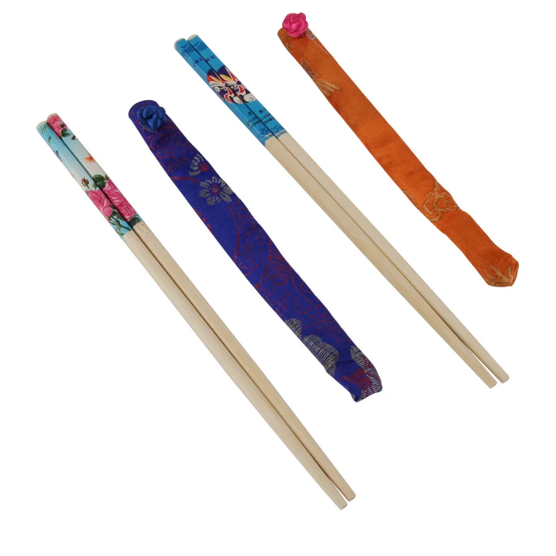 10 пар, традиционные винтажные палочки в китайском стиле из натурального бамбука, палочки для суши, еды, обеденная посуда с крышкой Sik, подарок