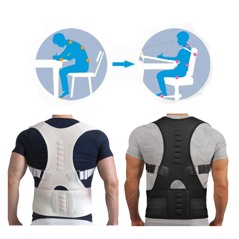 Пояс для поддержки спины Corretor de Postura для поддержки спины, мужской выпрямитель спины с круглым плечом, мужской Корректор боли в спине