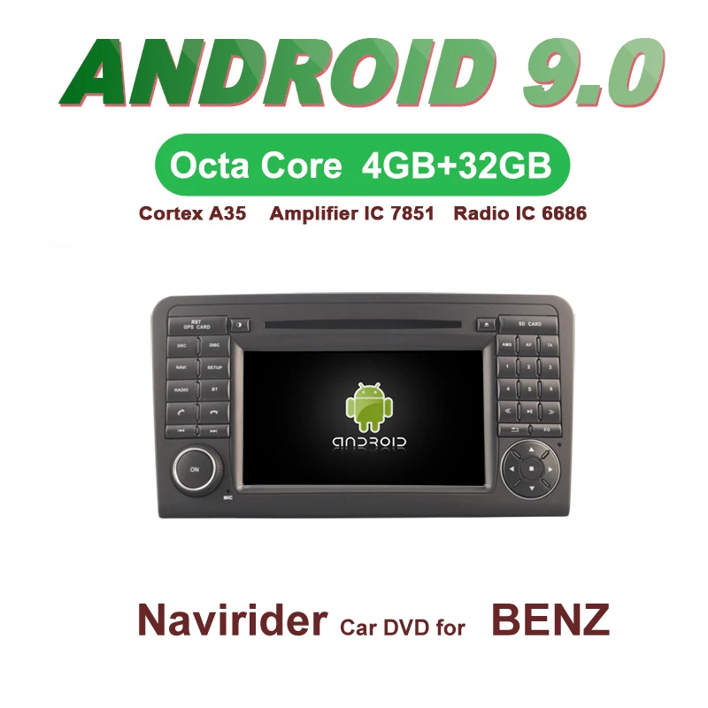 Top OTOJETA Car GPS 7inch Android 9.0 Radio FOR BENZ ML320 ML350 W164 GL X164 2005-2012 GL320 Capacitive screen support mirror link 0 Top OTOJETA Car GPS 7inch Android 9.0 Radio FOR BENZ ML320 ML350 W164 GL X164 2005-2012 GL320 Capacitive screen support mirror link 0