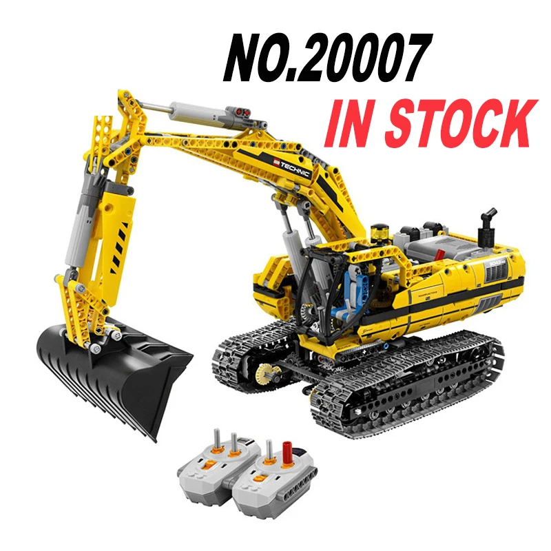 

series Motorized Excavator Model Building blocks Bricks Compatible Educational Toys Gifts
