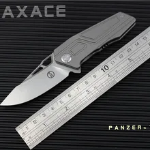 Maxace карманный нож Panzer EDC 14C28N серый лезвие с титановым покрытием