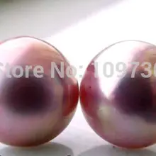 Ry00336 12 ММ Розовый Жемчуг Серьги