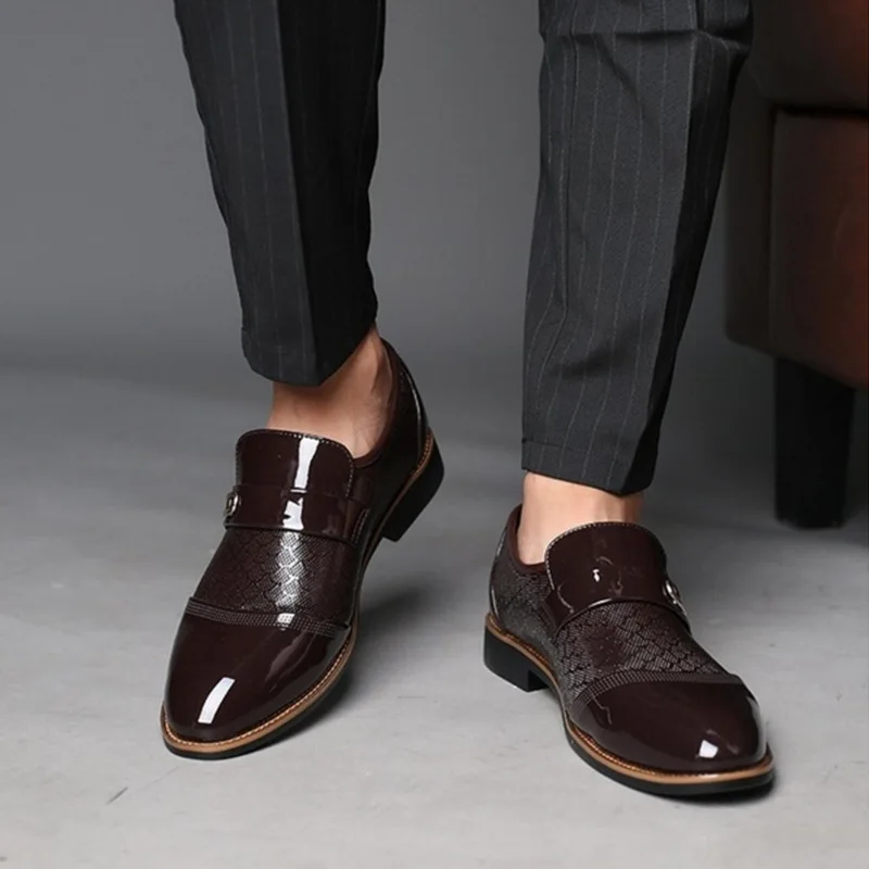 

Fashion Men Shoes Leather Casual Business Dress Men Shoes 2019 Male Shoes Wedding Footwear Tenis Masculino Adulto Plus Size