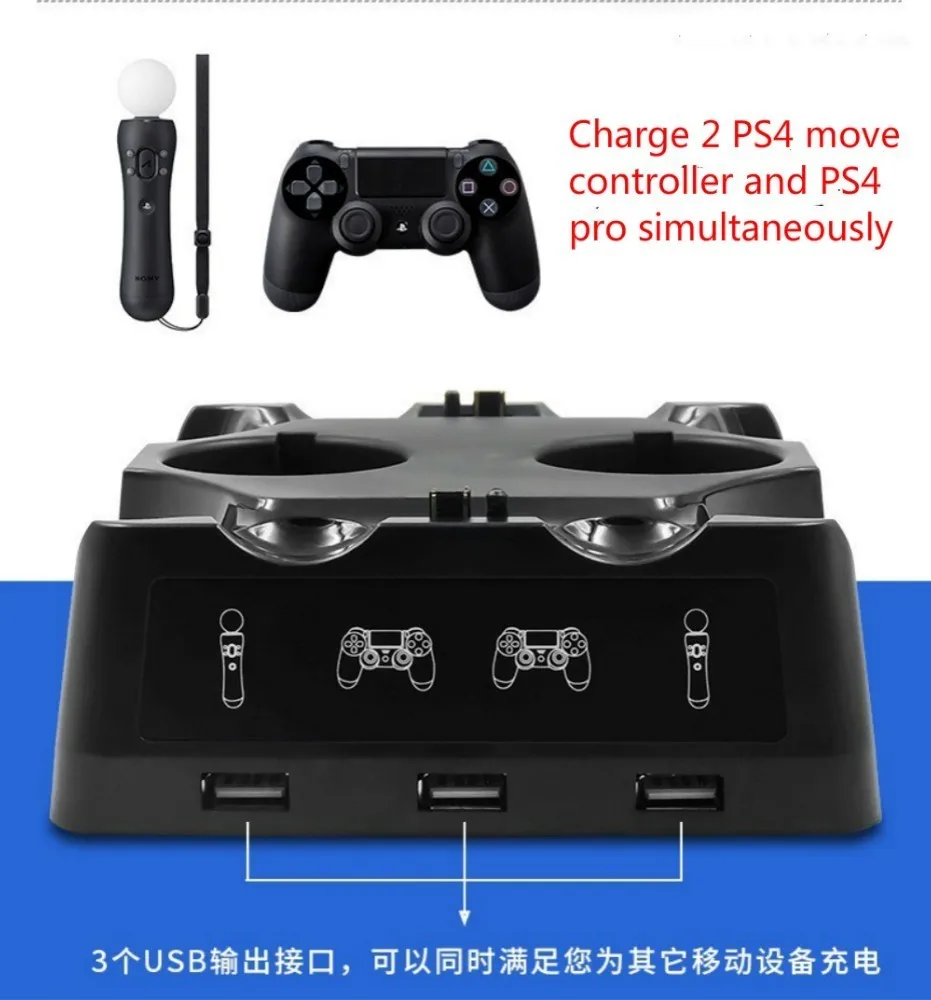 Зарядная док-станция для PS4 геймпад PS4 PS MOVE PS Очки виртуальной реальности VR игровой контроллер Стенд