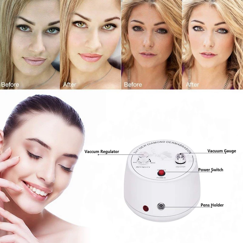 3 in 1 Water Spray Exfoliation Beauty Machine Diamond Microdermabrasion Dermabrasion Machine Wrinkle Removal Facial Peeling SPA